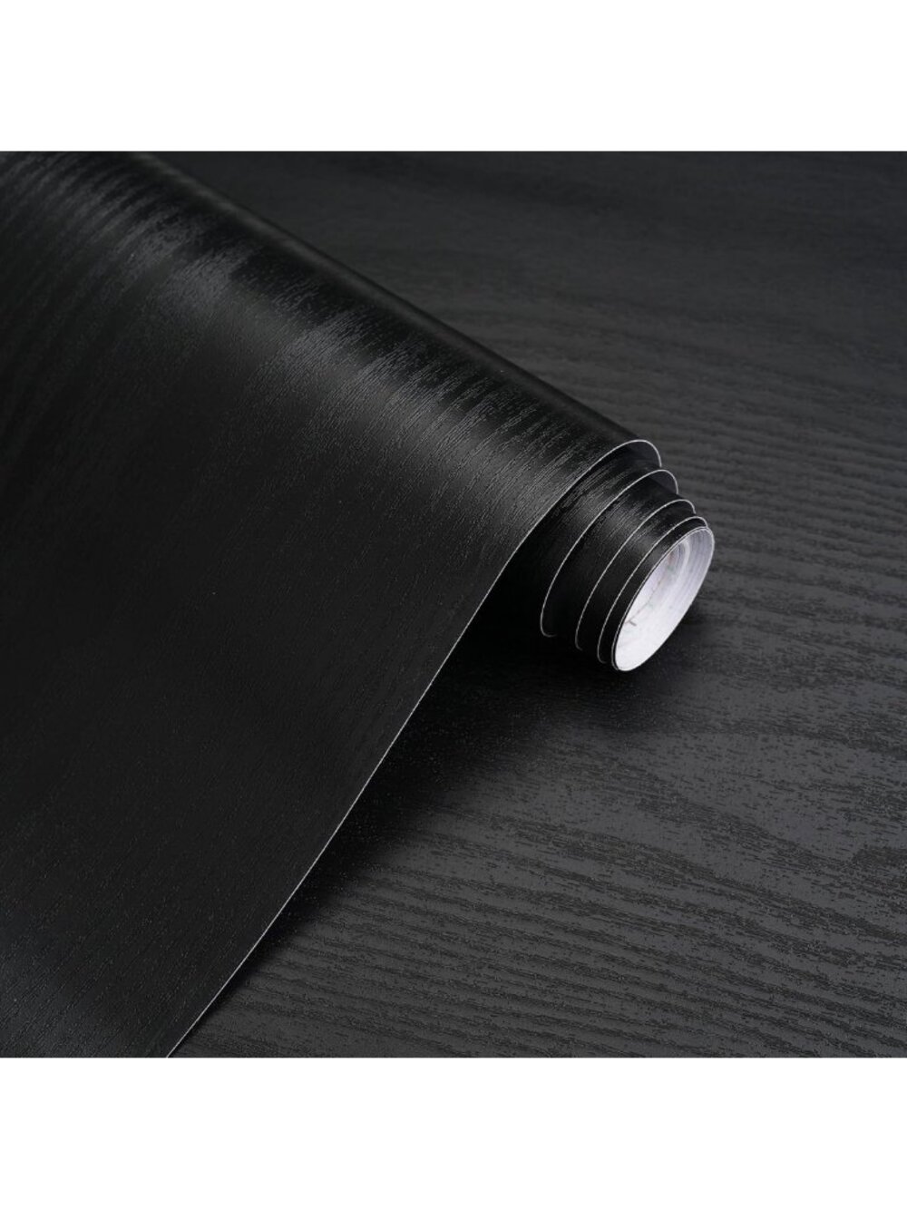 Black Wood Peel and Stick Wallpaper | Self-Adhesive Contact Paper for Cabinets